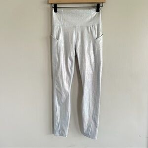 Fabletics • Silver Shimmer Leggings